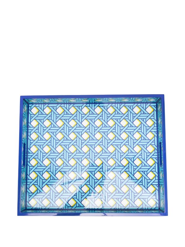 browns Jonathan Adler Basketweave tray (5cm x 36cm) | Browns Decorative Trays & Plates