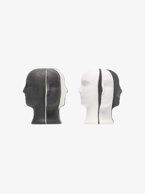 browns Jonathan Adler black and white Atlas salt and pepper set | Browns Decorative Objects