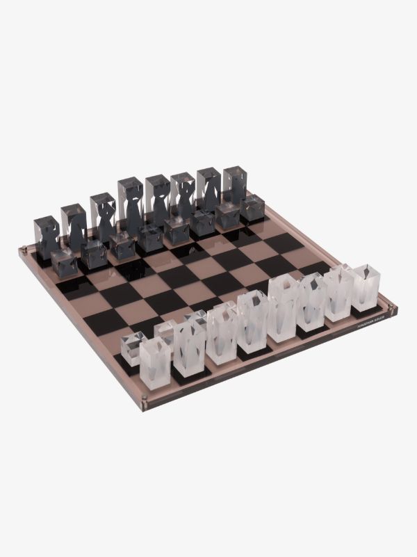 browns Jonathan Adler Black chess set | Browns Table Games
