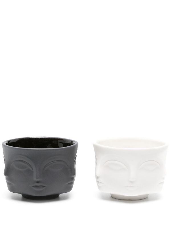 browns Jonathan Adler Black Muse Salt and Pepper Cellars | Browns Plates & Bowls