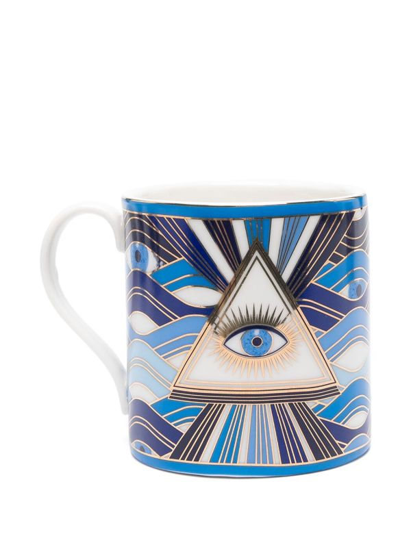 Browns Jonathan Adler Blue Druggist Porcelain Mug Set | Browns Cups & Tea Sets