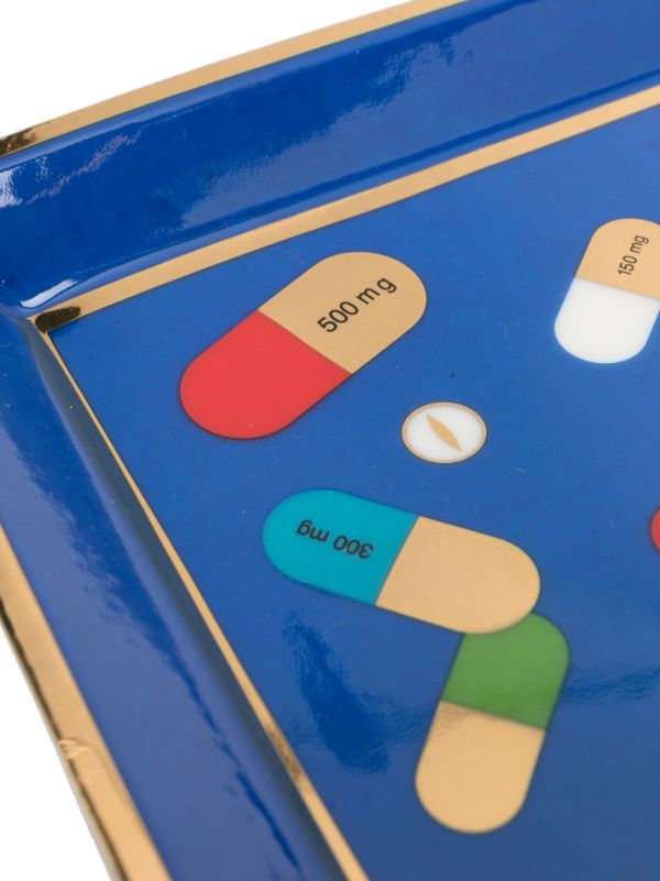 Browns Jonathan Adler Blue Full Dose Porcelain Tray | Browns Kitchen Accessories