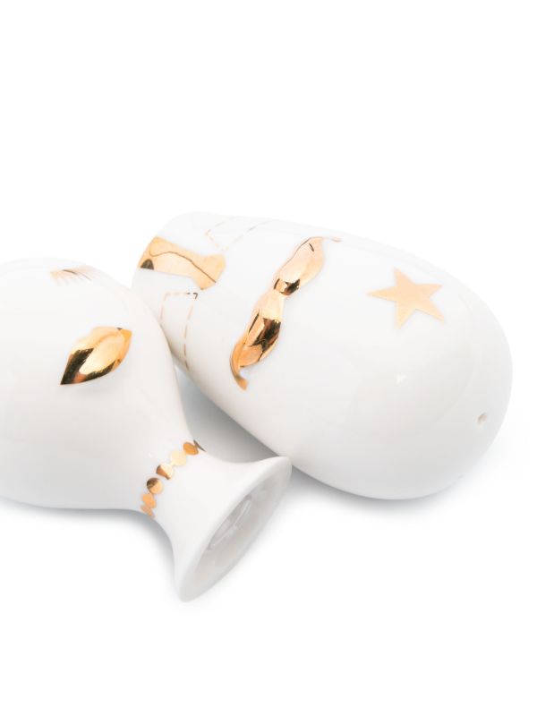 Browns Jonathan Adler Gilded Mr. & Mrs. Muse Shakers (Set Of Two) | Browns Barware