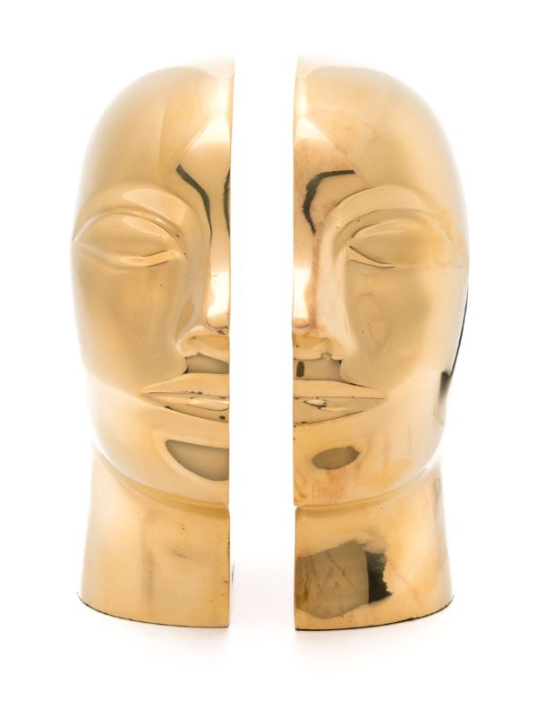 Browns Jonathan Adler Gold-Tone Atlas Brass Bookends | Browns Decorative Objects