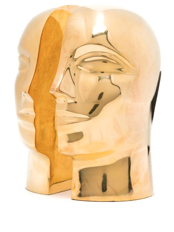 browns Jonathan Adler Gold-Tone Atlas Brass Bookends | Browns Decorative Objects