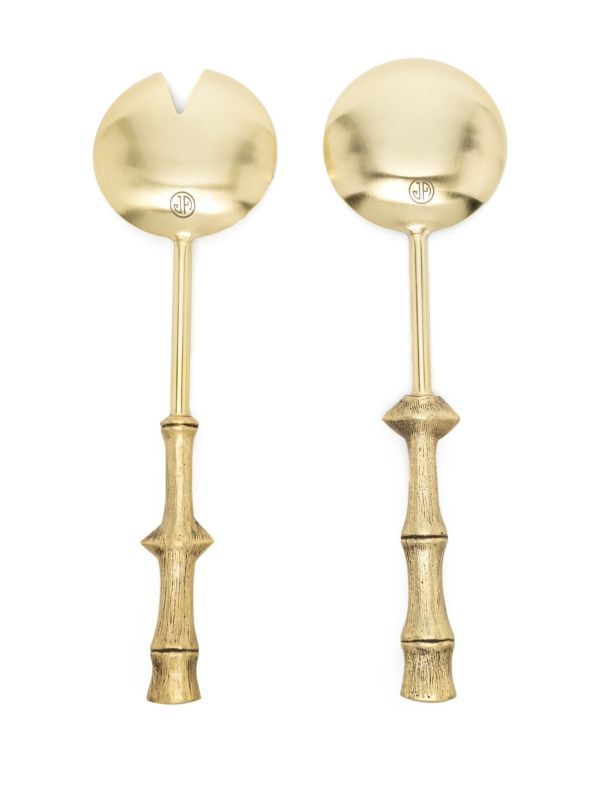 Browns Jonathan Adler Gold-tone Muse Bamboo Serving Set | Browns Kitchen Accessories