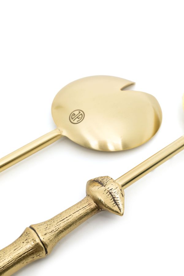 Browns Jonathan Adler Gold-tone Muse Bamboo Serving Set | Browns Kitchen Accessories