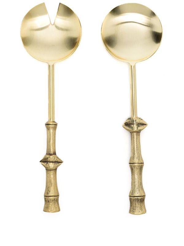 browns Jonathan Adler gold-tone Muse Bamboo serving set | Browns Kitchen Accessories