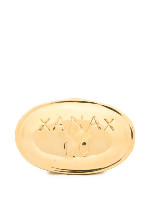 browns Jonathan Adler gold-tone Xanax Pill box | Browns Trinket Boxes