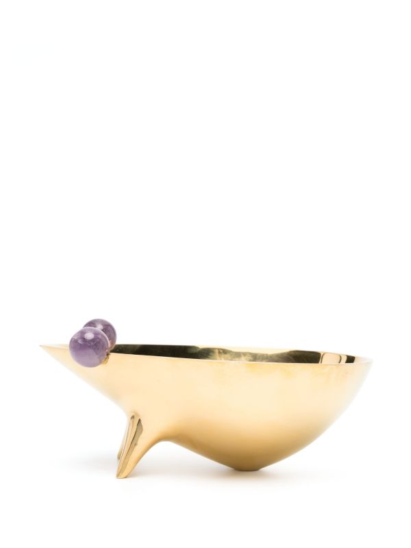 Browns Jonathan Adler Gold-Toned Frog Motif Decorative Plate | Browns Decorative Trays & Plates