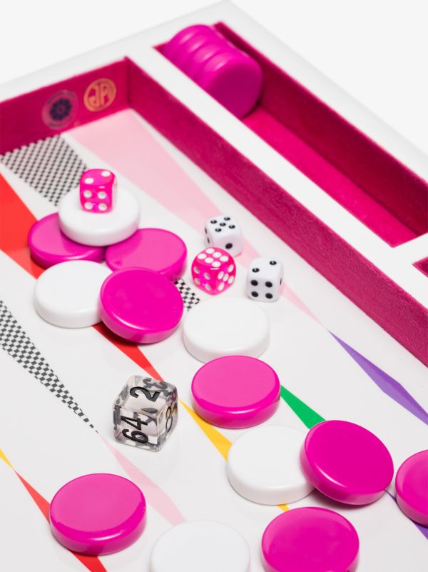 Browns Jonathan Adler Multicoloured Checkerboard Backgammon Set | Browns Collectibles