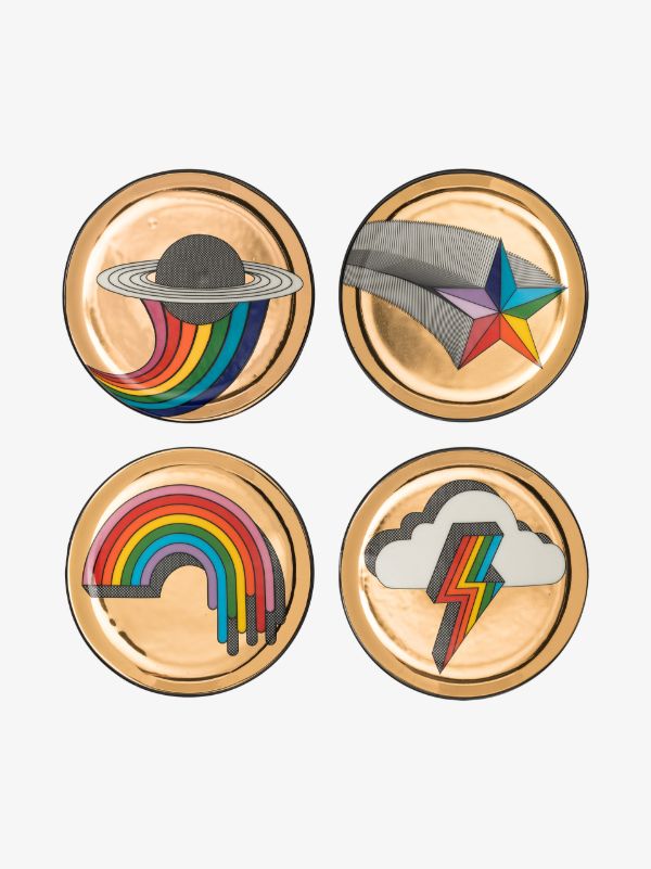 Browns Jonathan Adler Multicoloured Pop Coaster Set | Browns Kitchen Accessories