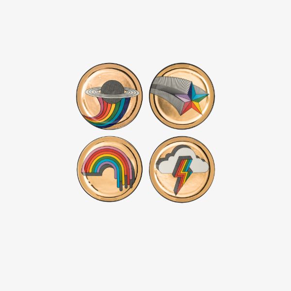 browns Jonathan Adler multicoloured Pop coaster set | Browns Kitchen Accessories