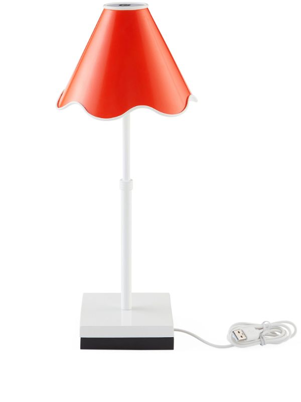 browns Jonathan Adler Orange Ripple Rechargeable LED Table Lamp | Browns Lighting