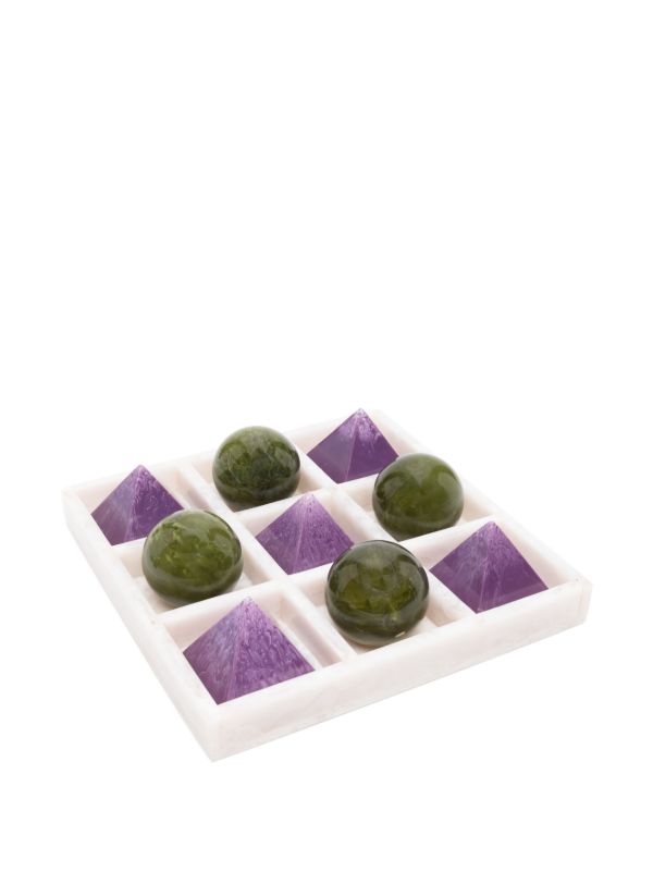 Browns Jonathan Adler Purple Como Tic-Tac-Toe Set | Browns Table Games