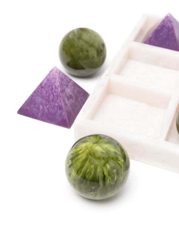 Browns Jonathan Adler Purple Como Tic-Tac-Toe Set | Browns Table Games