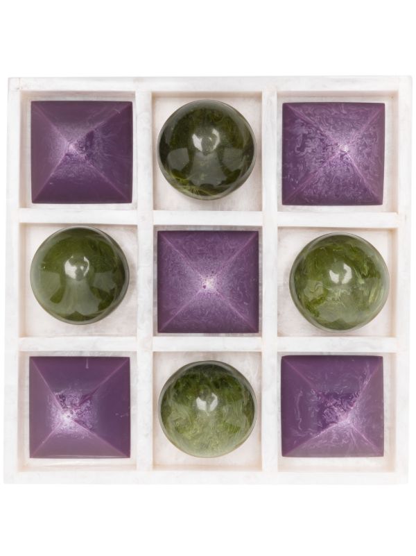 browns Jonathan Adler Purple Como Tic-Tac-Toe Set | Browns Table Games