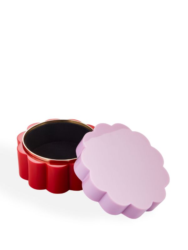 Browns Jonathan Adler Red Fleur Small Box | Browns Trinket Boxes