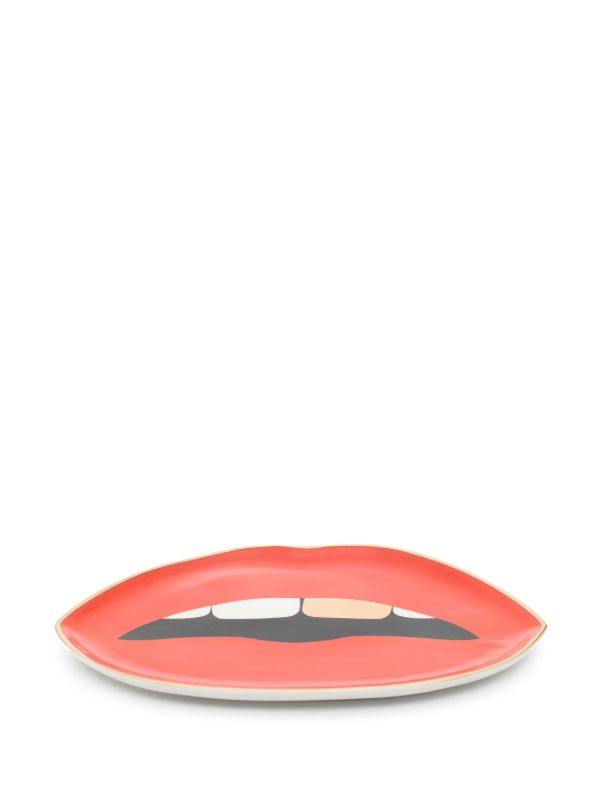 Browns Jonathan Adler Red Lips Porcelain Tray | Browns Kitchen Accessories