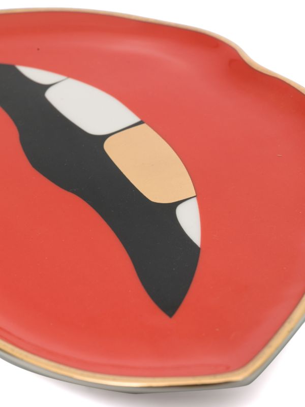 Browns Jonathan Adler Red Lips Porcelain Tray | Browns Kitchen Accessories