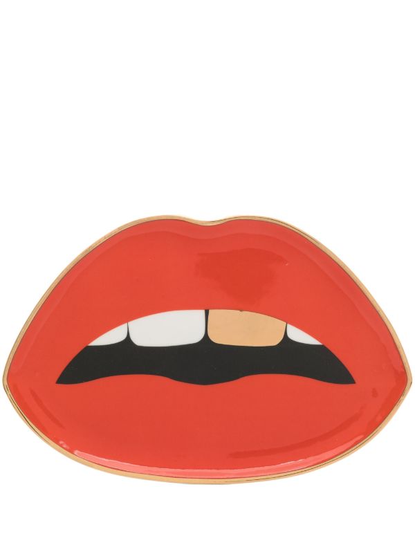 browns Jonathan Adler red Lips porcelain tray | Browns Kitchen Accessories