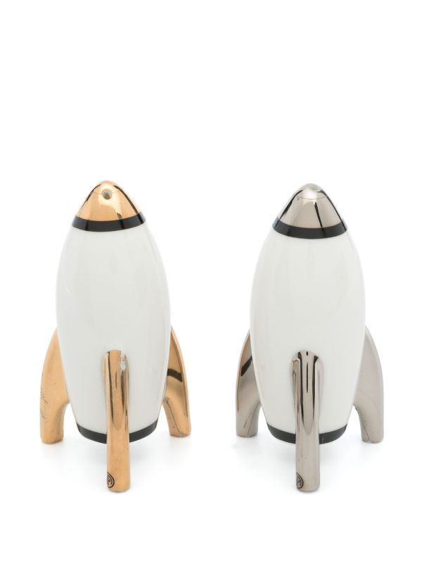 Browns Jonathan Adler White Apollo Porcelain Salt And Pepper Shakers | Browns Kitchen Accessories