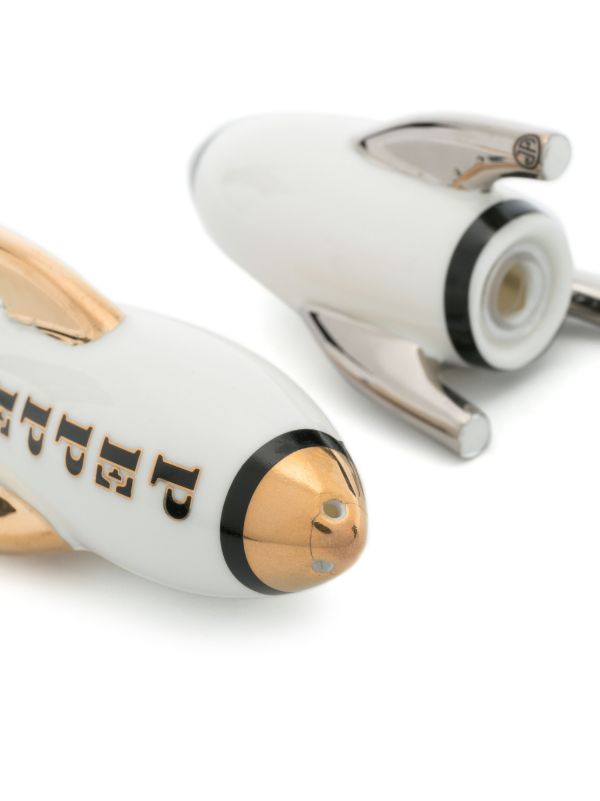 Browns Jonathan Adler White Apollo Porcelain Salt And Pepper Shakers | Browns Kitchen Accessories