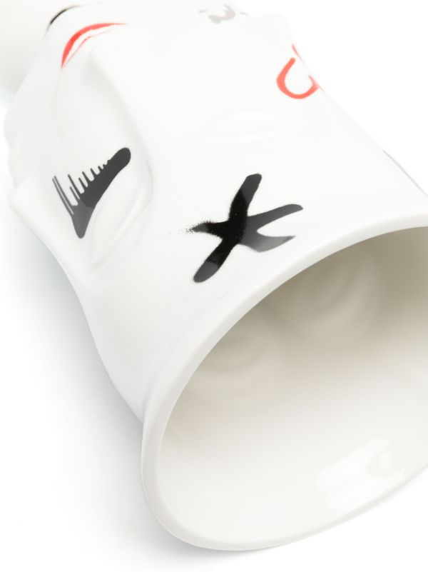 Browns Jonathan Adler White Dora Maar Graffiti Porcelain Vase | Browns Vases