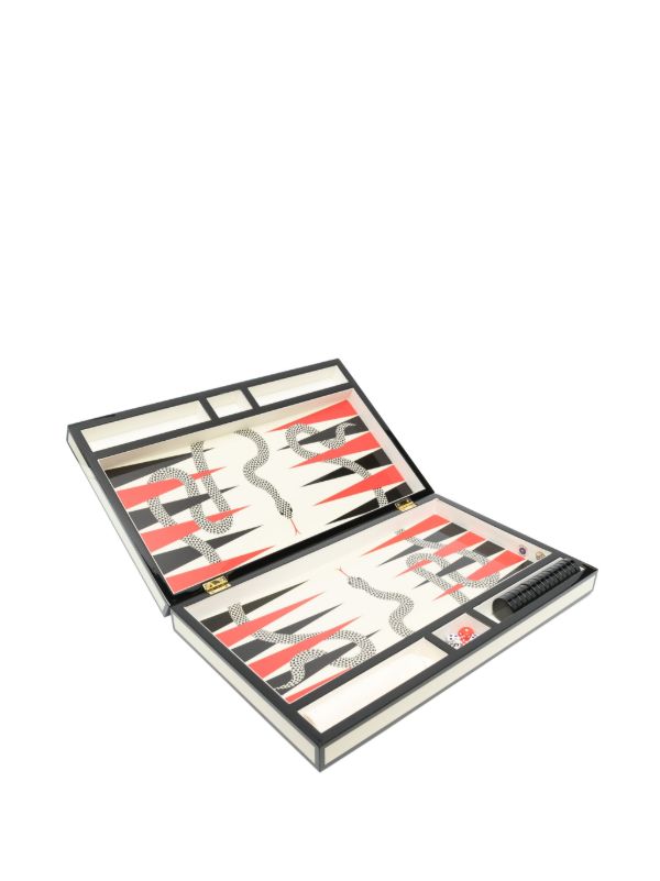 Browns Jonathan Adler White Eden Backgammon Set | Browns Collectibles