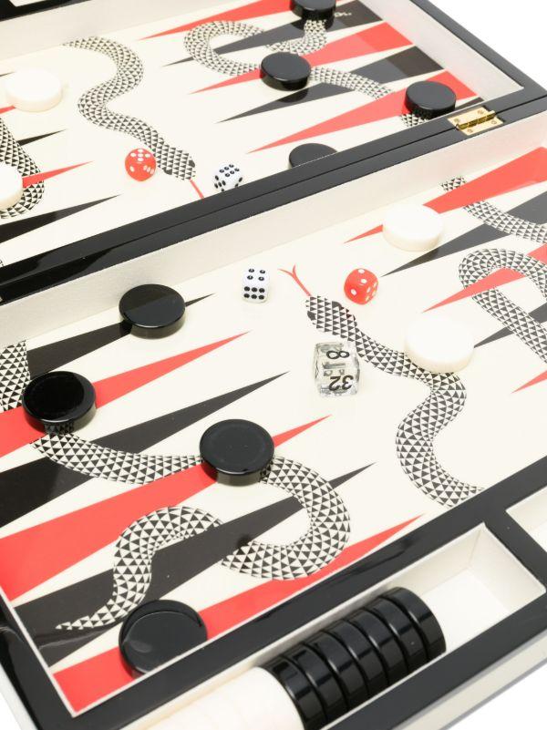 Browns Jonathan Adler White Eden Backgammon Set | Browns Collectibles