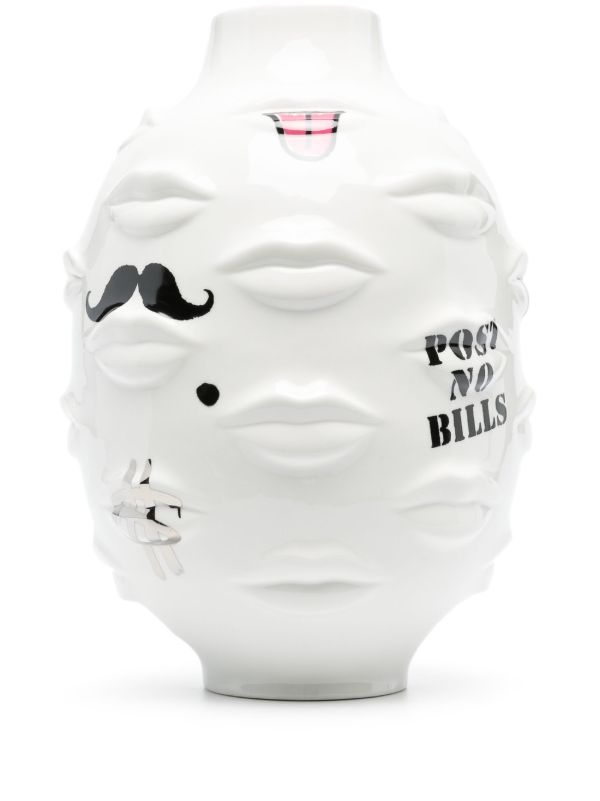 browns Jonathan Adler white Gala Graffiti porcelain vase | Browns Vases