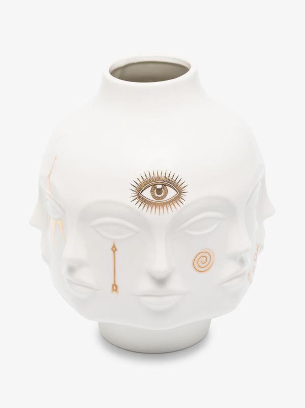 Browns Jonathan Adler White Gilded Dora Maar Vase | Browns Vases