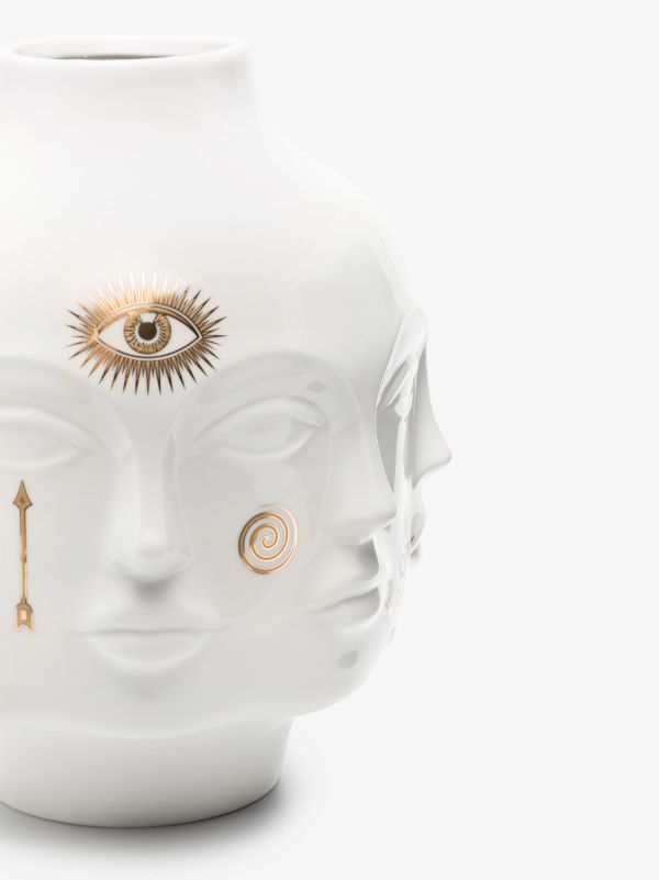 Browns Jonathan Adler White Gilded Dora Maar Vase | Browns Vases