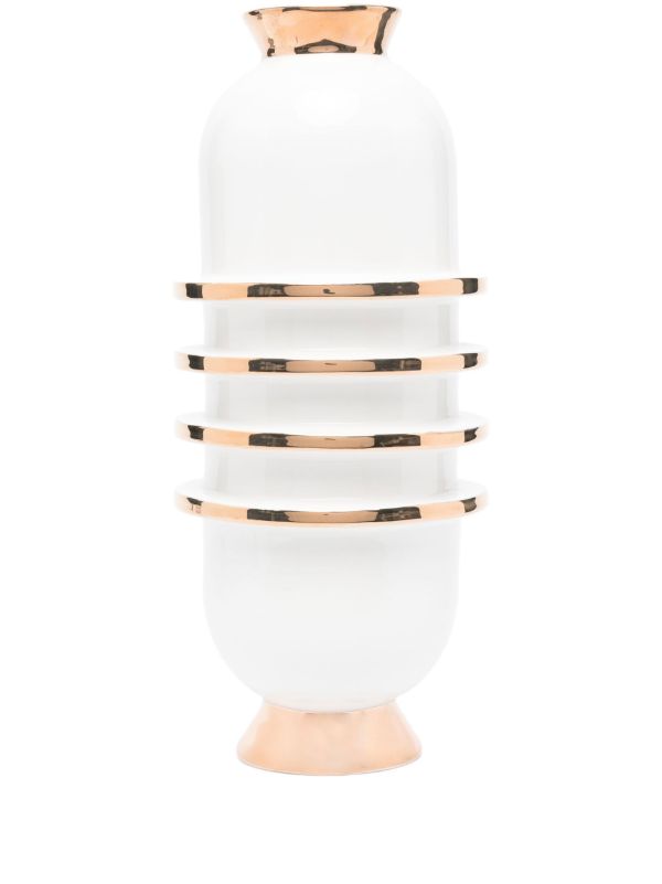 browns Jonathan Adler White Orbit Capsule Vase | Browns Vases