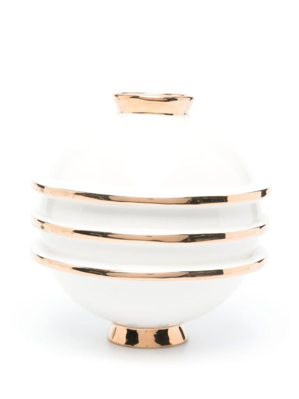 Browns Jonathan Adler White Orbit Round Vase | Browns Vases
