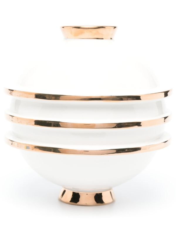 browns Jonathan Adler White Orbit Round Vase | Browns Vases