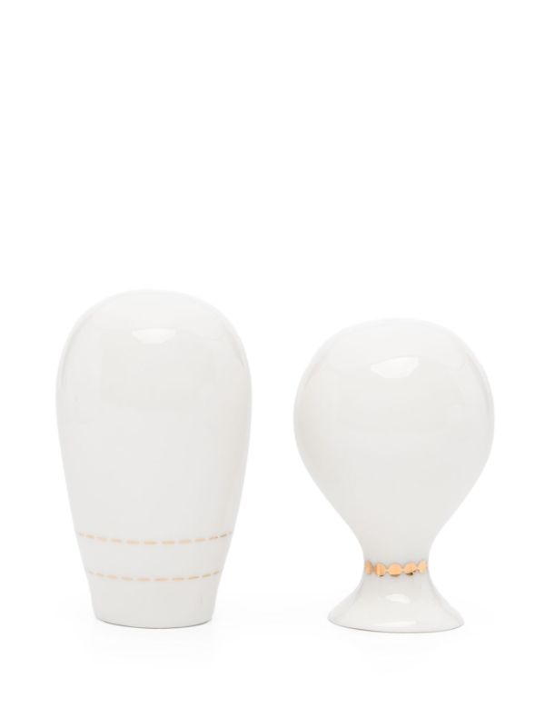 Browns Jonathan Adler White Porcelain Mrs Muse And Mr Muse Shakers | Browns Kitchen Accessories