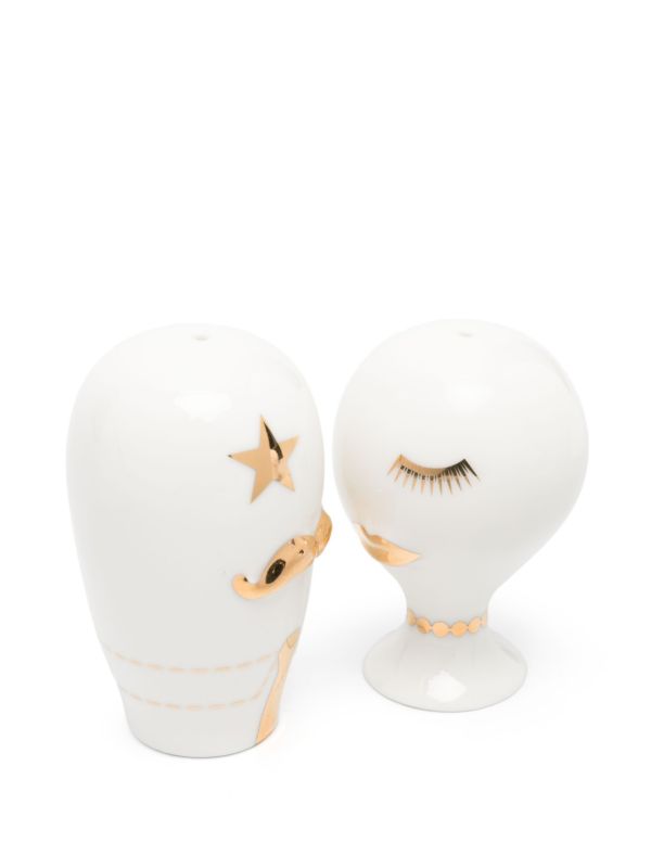 Browns Jonathan Adler White Porcelain Mrs Muse And Mr Muse Shakers | Browns Kitchen Accessories