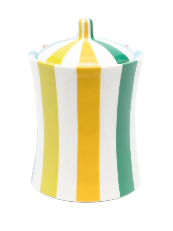 Browns Jonathan Adler White Vice Striped Porcelain Pot | Browns Kitchen Accessories