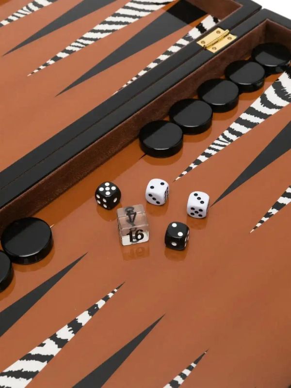 Browns Jonathan Adler Zebra Backgammon Set | Browns Table Games