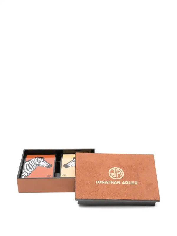 Browns Jonathan Adler Zebras Cards Set | Browns Table Games
