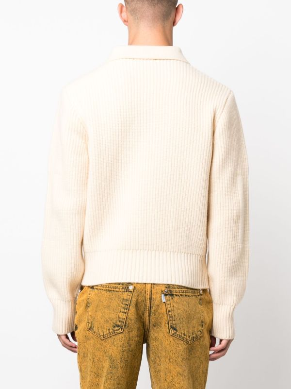 Browns JUNTAE KIM Neutral Corset Ribbed Sweater | Browns Knitted Sweaters
