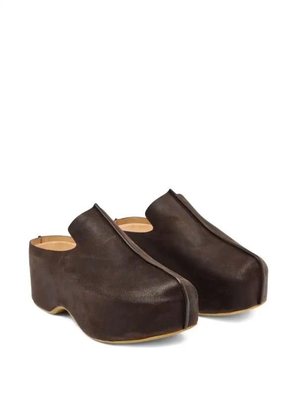 Browns JW Anderson 50mm Suede Platform Mules | Browns Mules