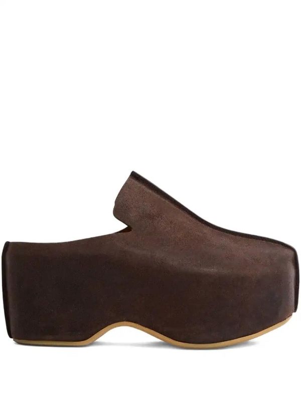 browns JW Anderson 50mm suede platform mules | Browns Mules
