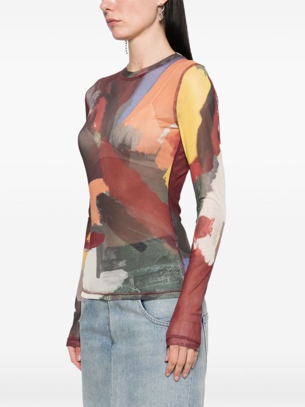 Browns JW Anderson Abstract-print T-shirt | Browns T-Shirts & Jersey Shirts