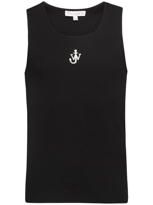 browns JW Anderson Anchor-Embroidered Tank Top | Browns Vests & Tank Tops