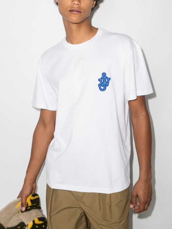 Browns JW Anderson Anchor Patch Cotton T-shirt | Browns T-Shirts
