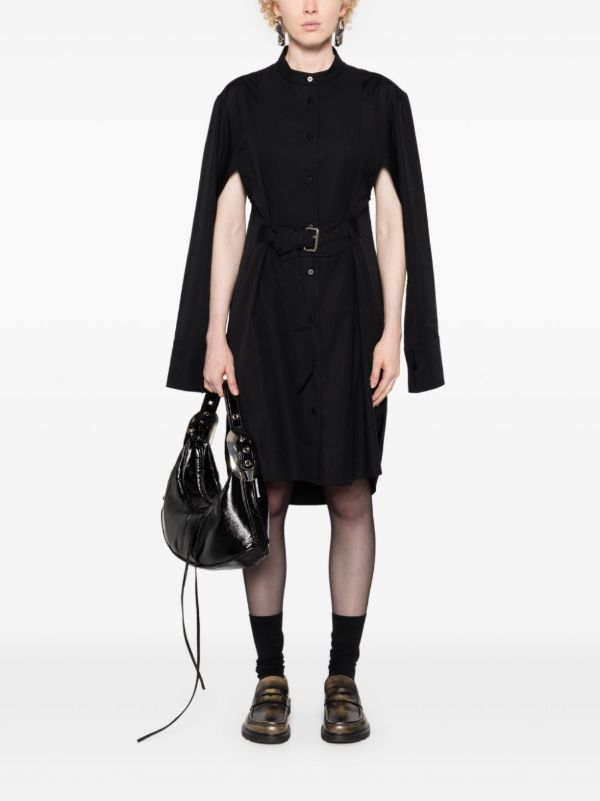 Browns JW Anderson Black Belted Cotton Dress | Browns Day Dresses