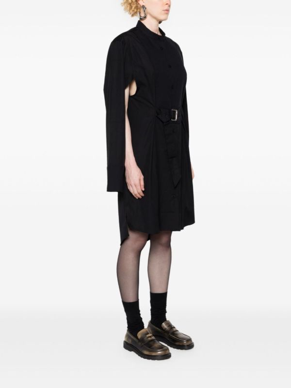 Browns JW Anderson Black Belted Cotton Dress | Browns Day Dresses