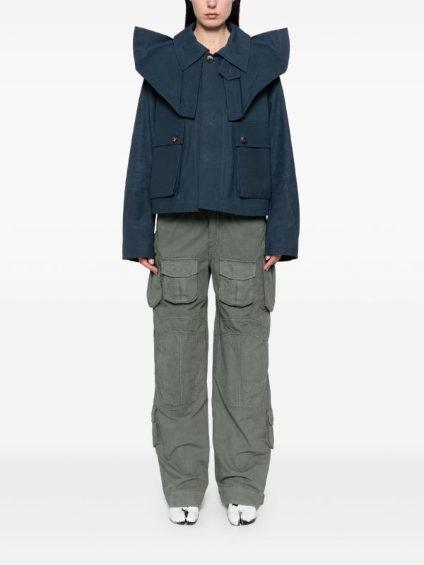 Browns JW Anderson Cropped Trench Jacket | Browns Oversized Jackets